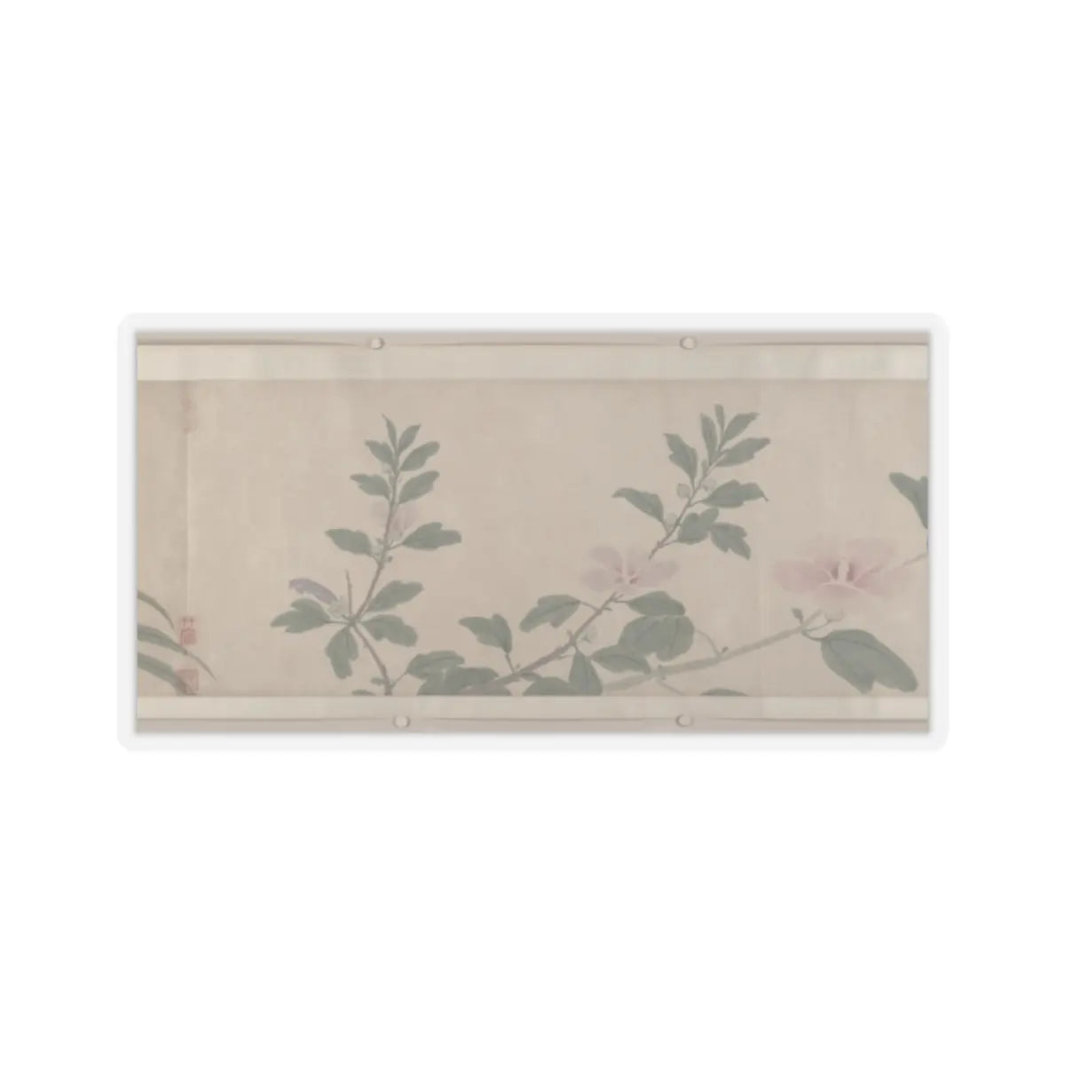 Shen Zhou - Flowers of the Four Seasons - unknown v11 - STICKER Vinyl Kiss-Cut Decal