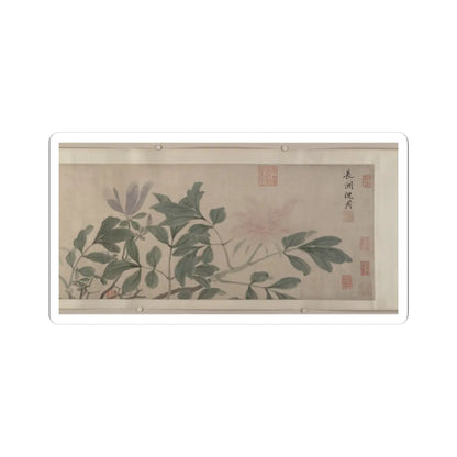 Shen Zhou - Flowers of the Four Seasons - unknown v7 - STICKER Vinyl Kiss-Cut Decal