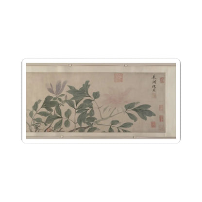 Shen Zhou - Flowers of the Four Seasons - unknown v7 - STICKER Vinyl Kiss-Cut Decal