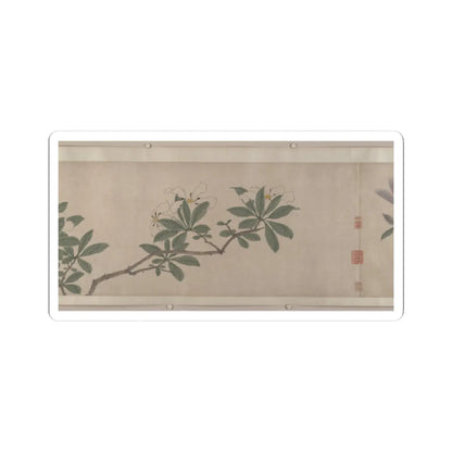 Shen Zhou - Flowers of the Four Seasons - unknown v9 - STICKER Vinyl Kiss-Cut Decal