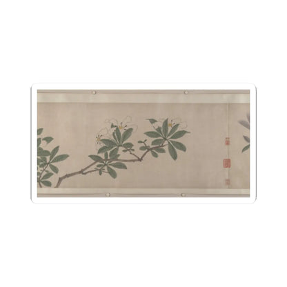 Shen Zhou - Flowers of the Four Seasons - unknown v9 - STICKER Vinyl Kiss-Cut Decal