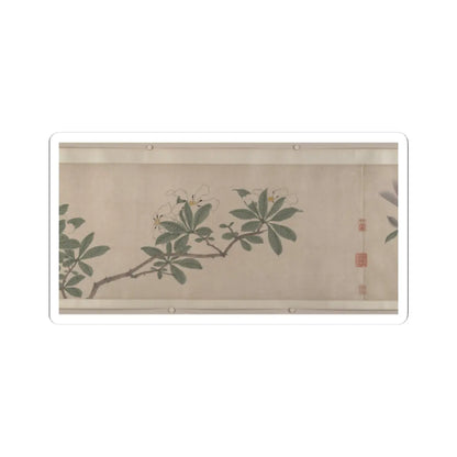 Shen Zhou - Flowers of the Four Seasons - unknown v9 - STICKER Vinyl Kiss-Cut Decal