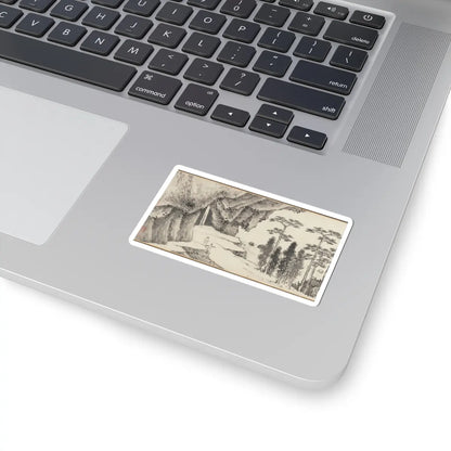 Shen Zhou - Joint Landscape - ca. 1509 and 1546 v1 - STICKER Vinyl Kiss-Cut Decal