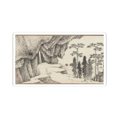 Shen Zhou - Joint Landscape - ca. 1509 and 1546 v1 - STICKER Vinyl Kiss-Cut Decal