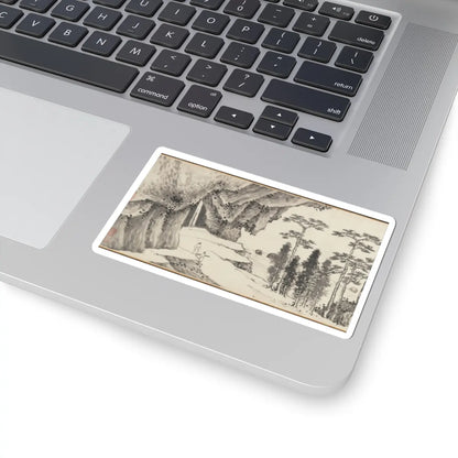 Shen Zhou - Joint Landscape - ca. 1509 and 1546 v1 - STICKER Vinyl Kiss-Cut Decal