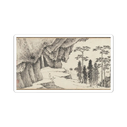 Shen Zhou - Joint Landscape - ca. 1509 and 1546 v1 - STICKER Vinyl Kiss-Cut Decal
