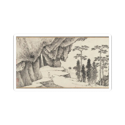 Shen Zhou - Joint Landscape - ca. 1509 and 1546 v1 - STICKER Vinyl Kiss-Cut Decal