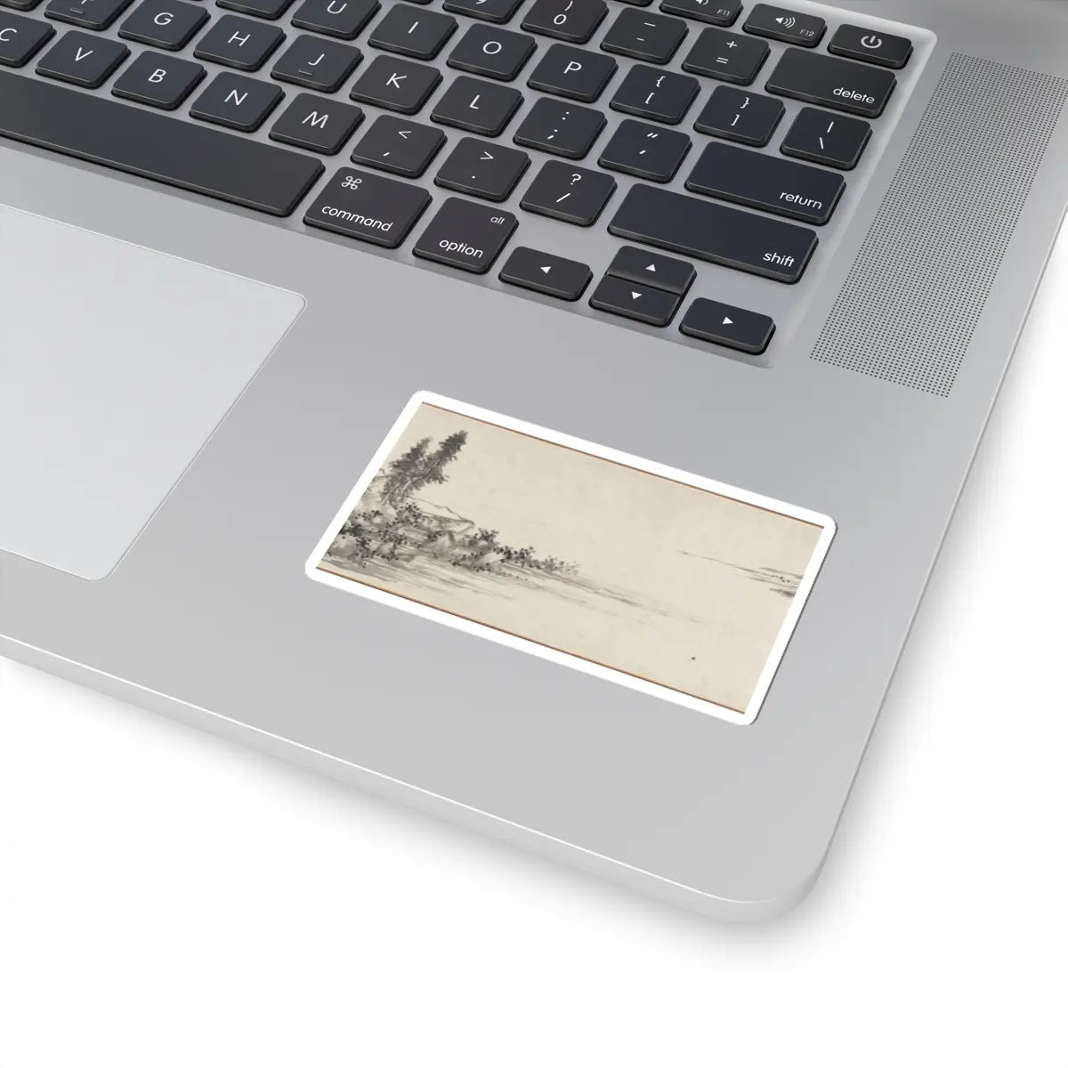 Shen Zhou - Joint Landscape - ca. 1509 and 1546 v10 - STICKER Vinyl Kiss-Cut Decal