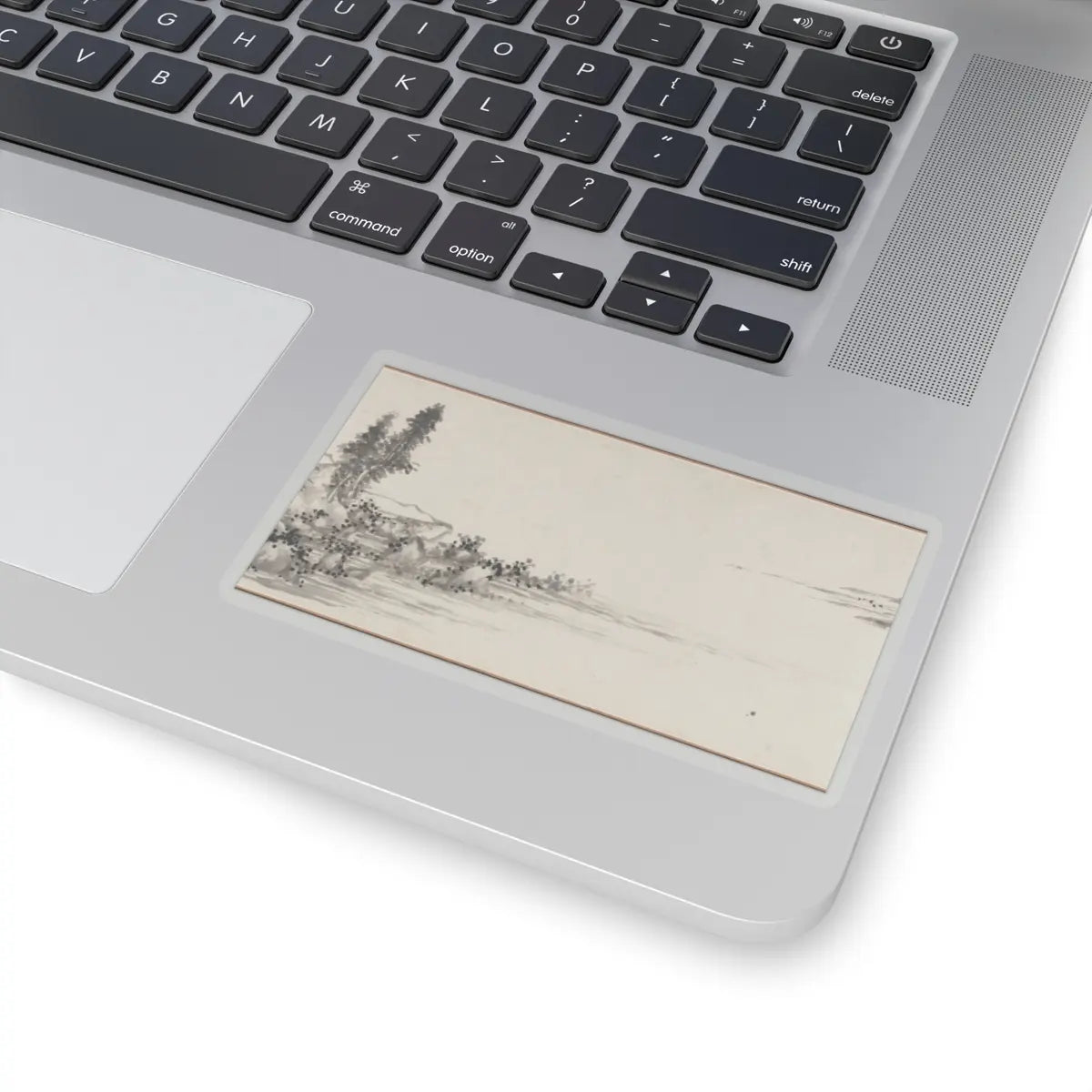 Shen Zhou - Joint Landscape - ca. 1509 and 1546 v10 - STICKER Vinyl Kiss-Cut Decal