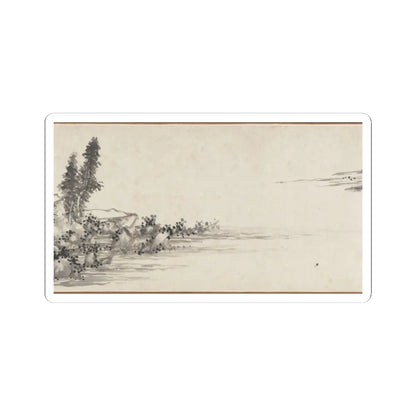 Shen Zhou - Joint Landscape - ca. 1509 and 1546 v10 - STICKER Vinyl Kiss-Cut Decal