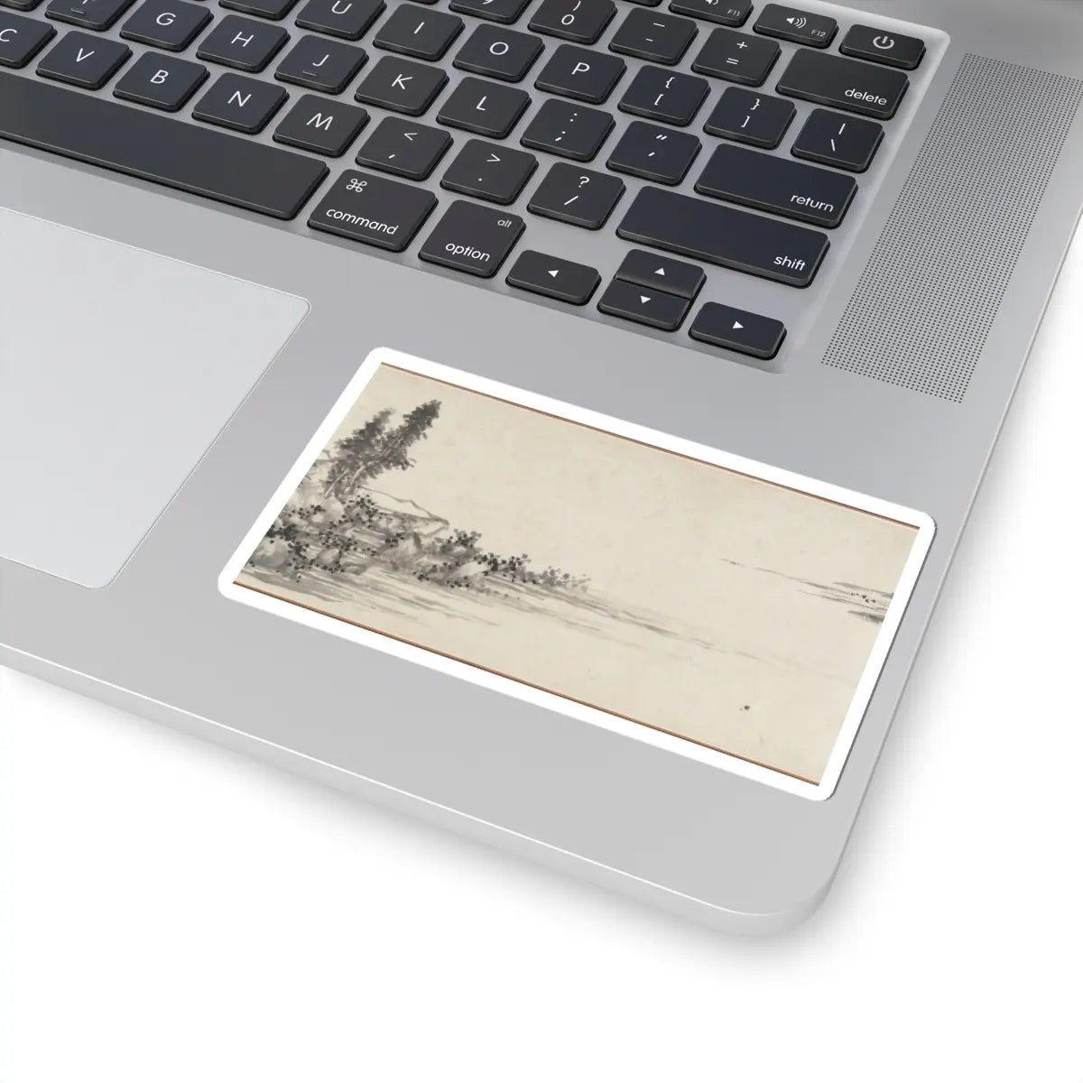 Shen Zhou - Joint Landscape - ca. 1509 and 1546 v10 - STICKER Vinyl Kiss-Cut Decal