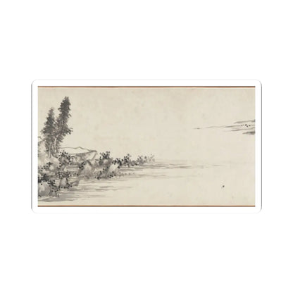 Shen Zhou - Joint Landscape - ca. 1509 and 1546 v10 - STICKER Vinyl Kiss-Cut Decal
