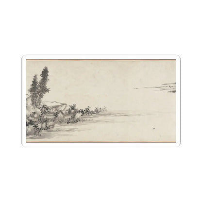 Shen Zhou - Joint Landscape - ca. 1509 and 1546 v10 - STICKER Vinyl Kiss-Cut Decal