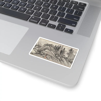Shen Zhou - Joint Landscape - ca. 1509 and 1546 v14 - STICKER Vinyl Kiss-Cut Decal
