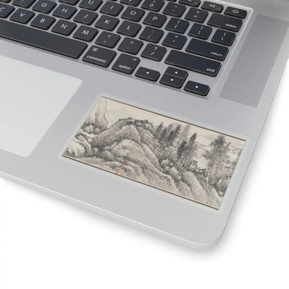 Shen Zhou - Joint Landscape - ca. 1509 and 1546 v14 - STICKER Vinyl Kiss-Cut Decal