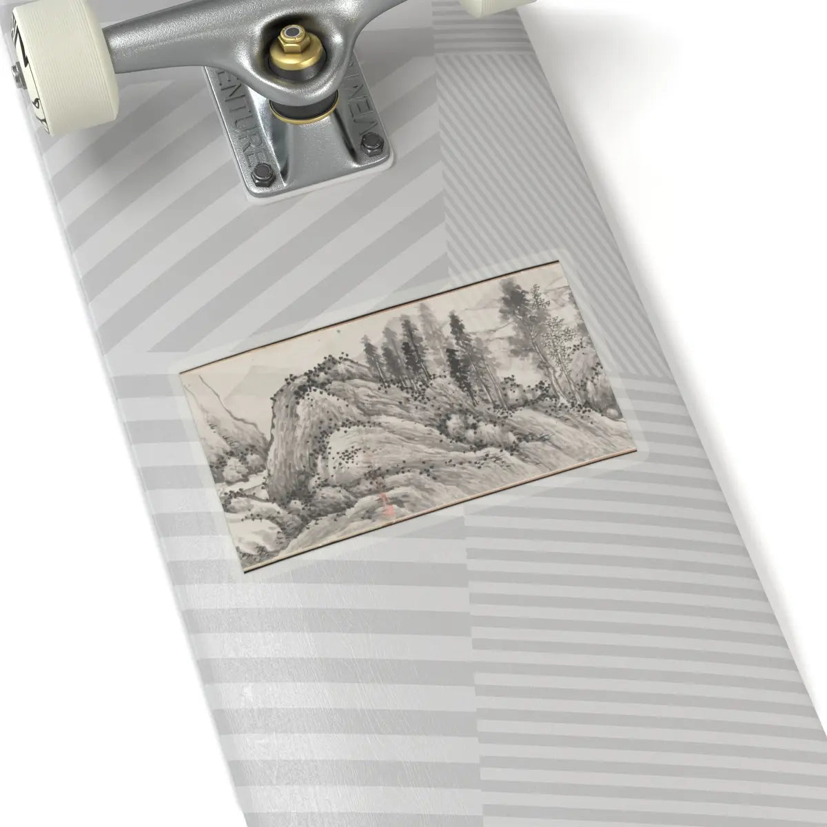 Shen Zhou - Joint Landscape - ca. 1509 and 1546 v14 - STICKER Vinyl Kiss-Cut Decal
