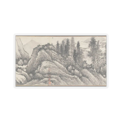 Shen Zhou - Joint Landscape - ca. 1509 and 1546 v14 - STICKER Vinyl Kiss-Cut Decal