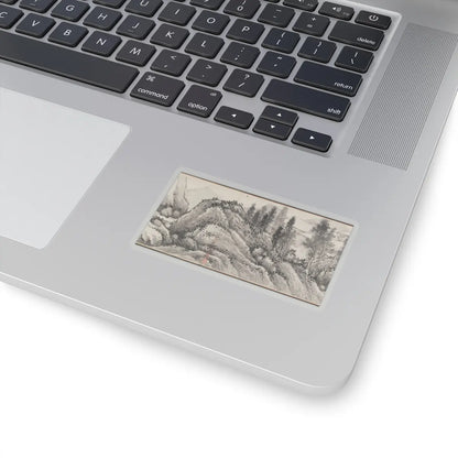 Shen Zhou - Joint Landscape - ca. 1509 and 1546 v14 - STICKER Vinyl Kiss-Cut Decal