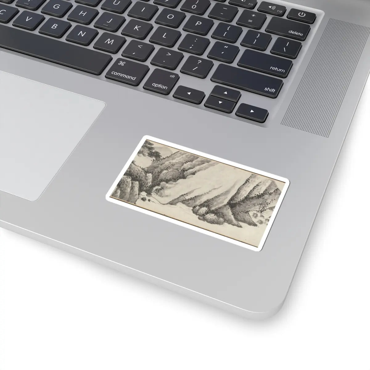 Shen Zhou - Joint Landscape - ca. 1509 and 1546 v16 - STICKER Vinyl Kiss-Cut Decal