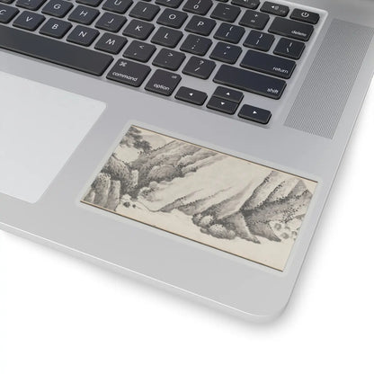 Shen Zhou - Joint Landscape - ca. 1509 and 1546 v16 - STICKER Vinyl Kiss-Cut Decal
