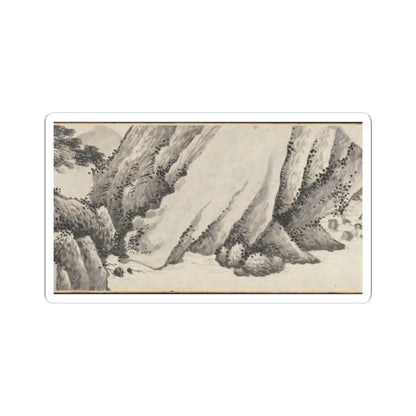 Shen Zhou - Joint Landscape - ca. 1509 and 1546 v16 - STICKER Vinyl Kiss-Cut Decal