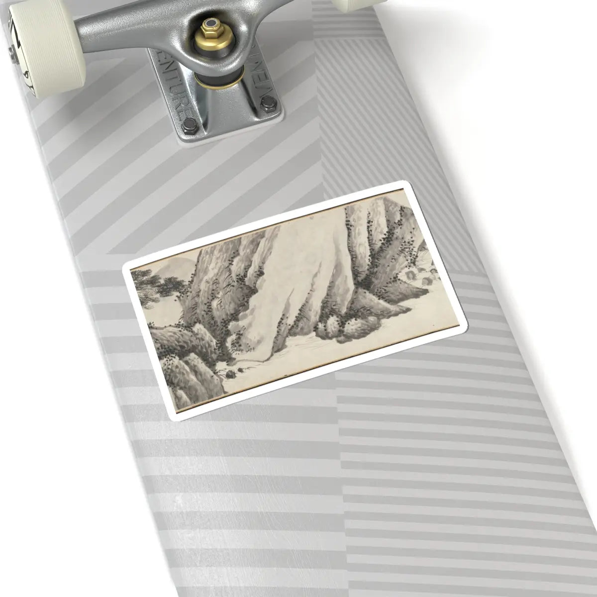 Shen Zhou - Joint Landscape - ca. 1509 and 1546 v16 - STICKER Vinyl Kiss-Cut Decal