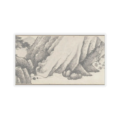 Shen Zhou - Joint Landscape - ca. 1509 and 1546 v16 - STICKER Vinyl Kiss-Cut Decal