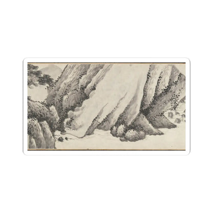 Shen Zhou - Joint Landscape - ca. 1509 and 1546 v16 - STICKER Vinyl Kiss-Cut Decal