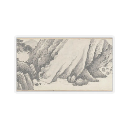Shen Zhou - Joint Landscape - ca. 1509 and 1546 v16 - STICKER Vinyl Kiss-Cut Decal
