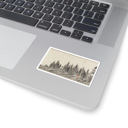 Shen Zhou - Joint Landscape - ca. 1509 and 1546 v20 - STICKER Vinyl Kiss-Cut Decal