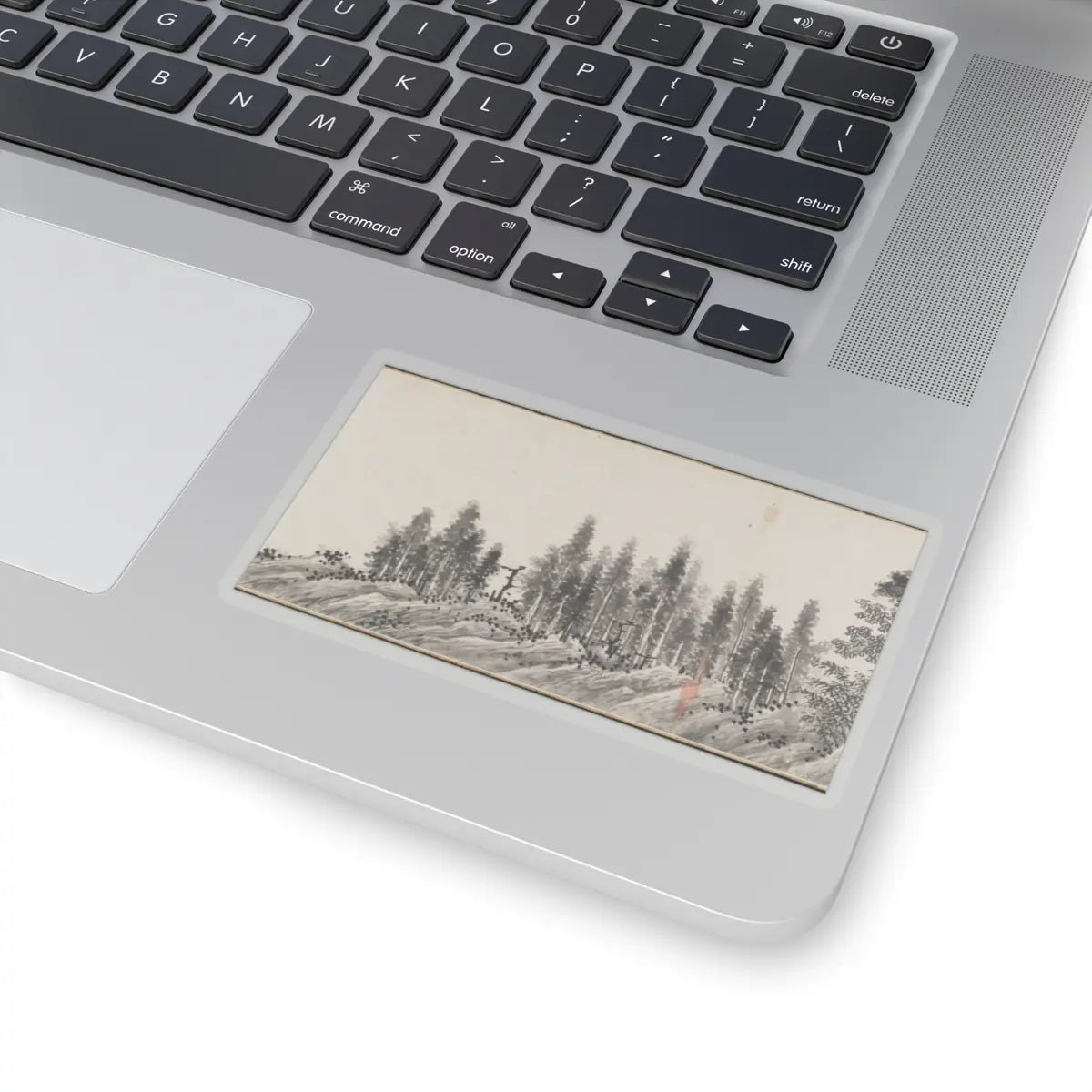 Shen Zhou - Joint Landscape - ca. 1509 and 1546 v20 - STICKER Vinyl Kiss-Cut Decal