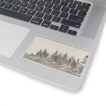 Shen Zhou - Joint Landscape - ca. 1509 and 1546 v20 - STICKER Vinyl Kiss-Cut Decal