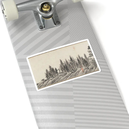Shen Zhou - Joint Landscape - ca. 1509 and 1546 v20 - STICKER Vinyl Kiss-Cut Decal