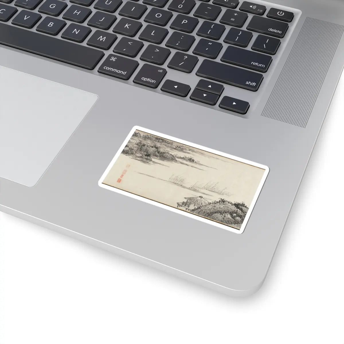 Shen Zhou - Joint Landscape - ca. 1509 and 1546 v22 - STICKER Vinyl Kiss-Cut Decal