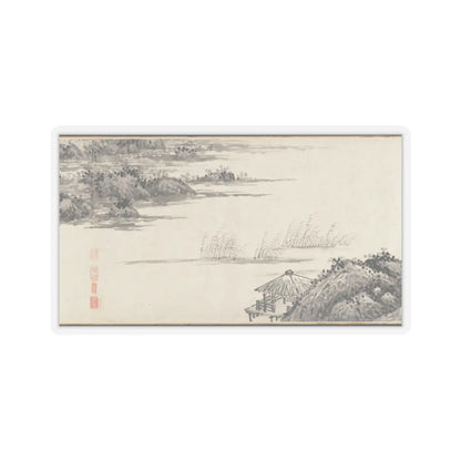 Shen Zhou - Joint Landscape - ca. 1509 and 1546 v22 - STICKER Vinyl Kiss-Cut Decal