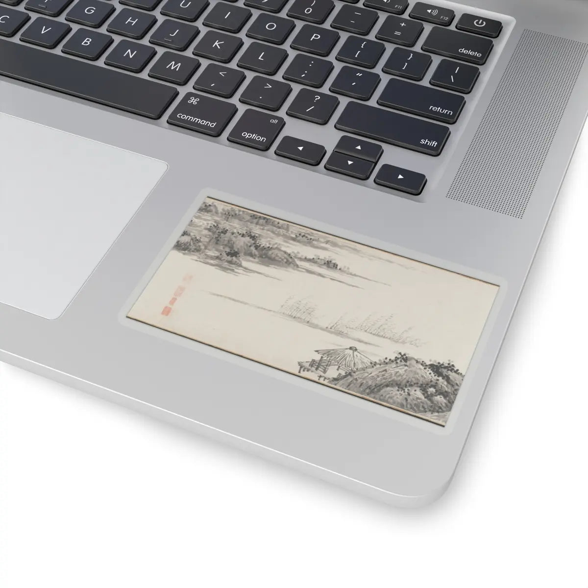 Shen Zhou - Joint Landscape - ca. 1509 and 1546 v22 - STICKER Vinyl Kiss-Cut Decal