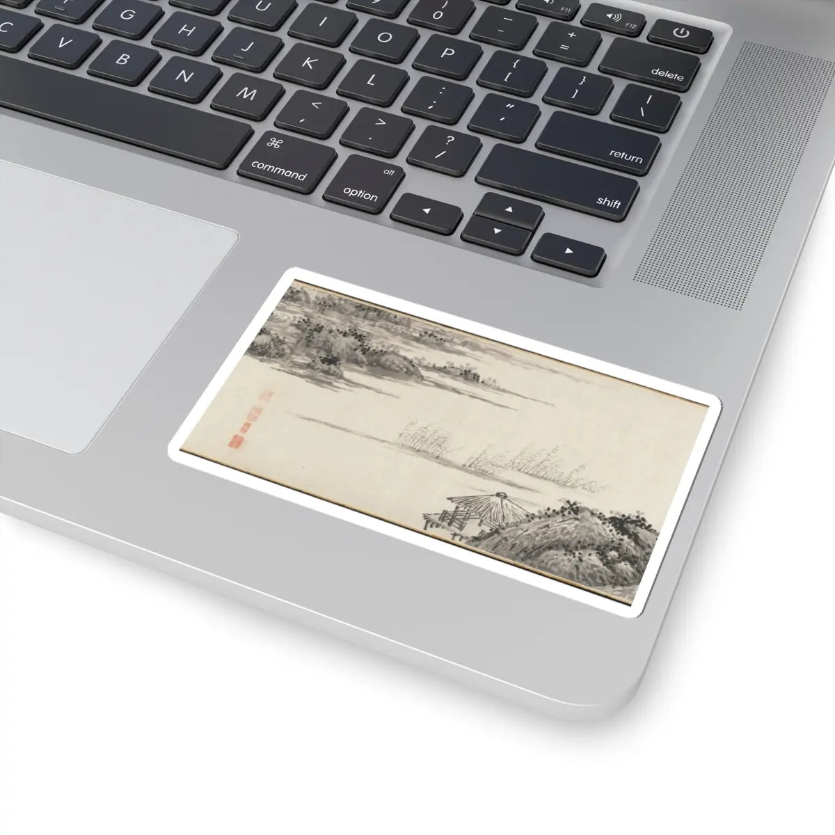 Shen Zhou - Joint Landscape - ca. 1509 and 1546 v22 - STICKER Vinyl Kiss-Cut Decal