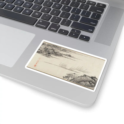 Shen Zhou - Joint Landscape - ca. 1509 and 1546 v22 - STICKER Vinyl Kiss-Cut Decal