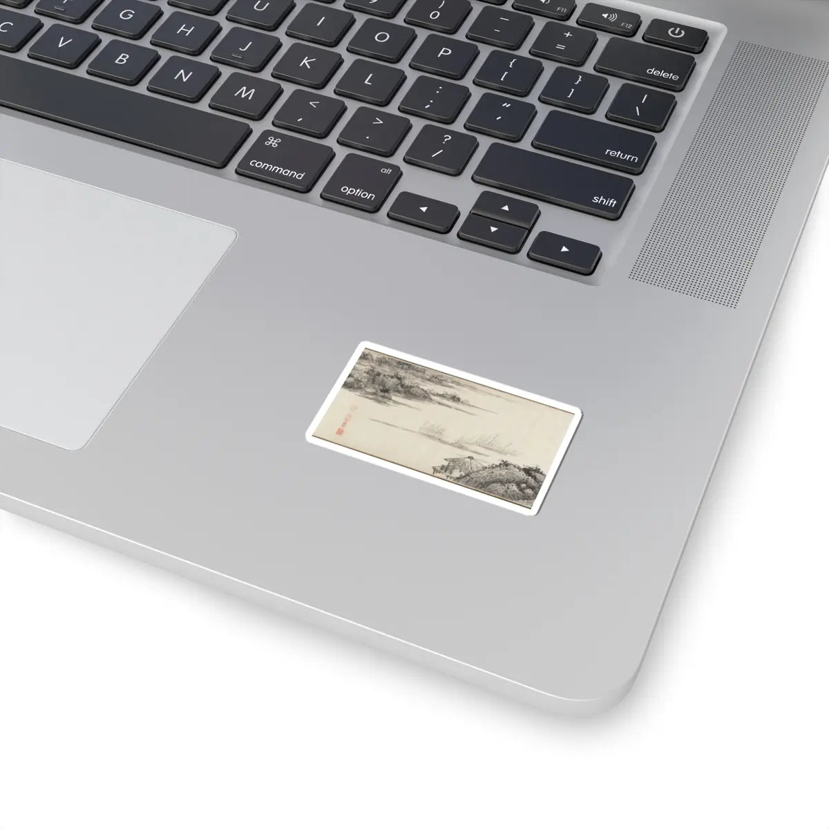 Shen Zhou - Joint Landscape - ca. 1509 and 1546 v22 - STICKER Vinyl Kiss-Cut Decal