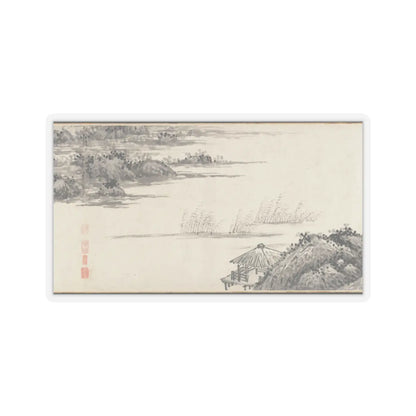 Shen Zhou - Joint Landscape - ca. 1509 and 1546 v22 - STICKER Vinyl Kiss-Cut Decal