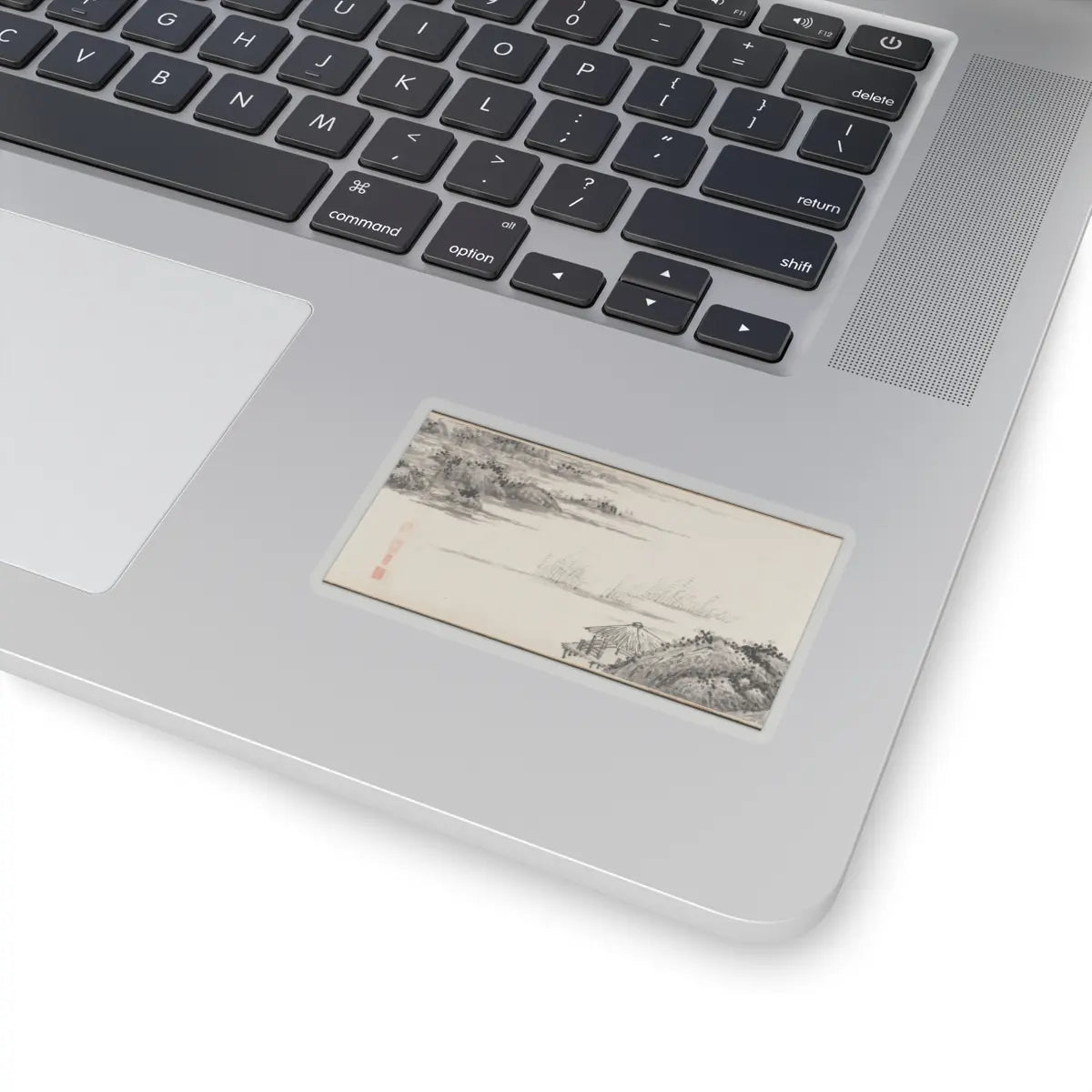 Shen Zhou - Joint Landscape - ca. 1509 and 1546 v22 - STICKER Vinyl Kiss-Cut Decal
