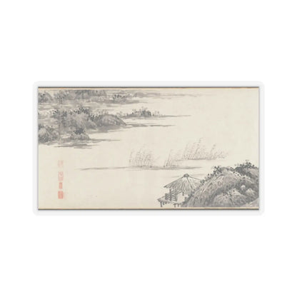 Shen Zhou - Joint Landscape - ca. 1509 and 1546 v22 - STICKER Vinyl Kiss-Cut Decal