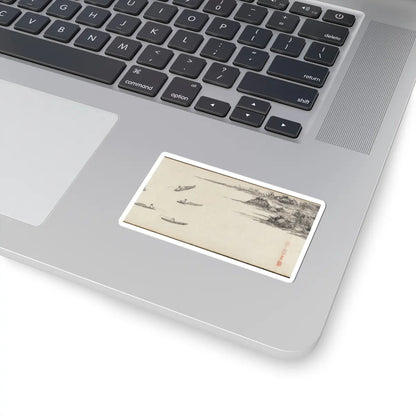 Shen Zhou - Joint Landscape - ca. 1509 and 1546 v23 - STICKER Vinyl Kiss-Cut Decal