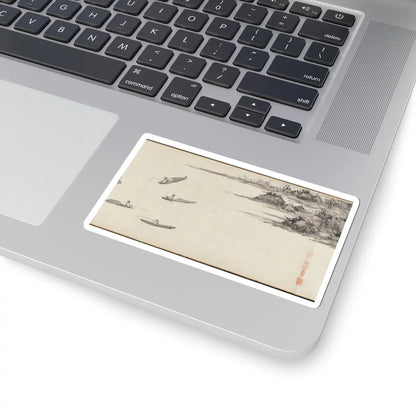 Shen Zhou - Joint Landscape - ca. 1509 and 1546 v23 - STICKER Vinyl Kiss-Cut Decal