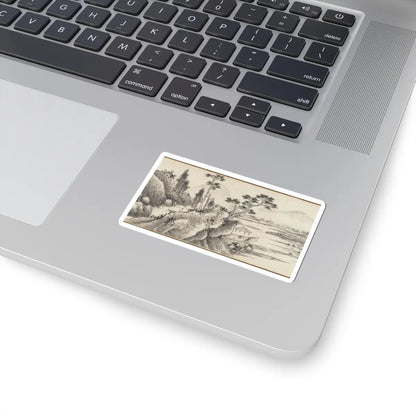 Shen Zhou - Joint Landscape - ca. 1509 and 1546 v29 - STICKER Vinyl Kiss-Cut Decal