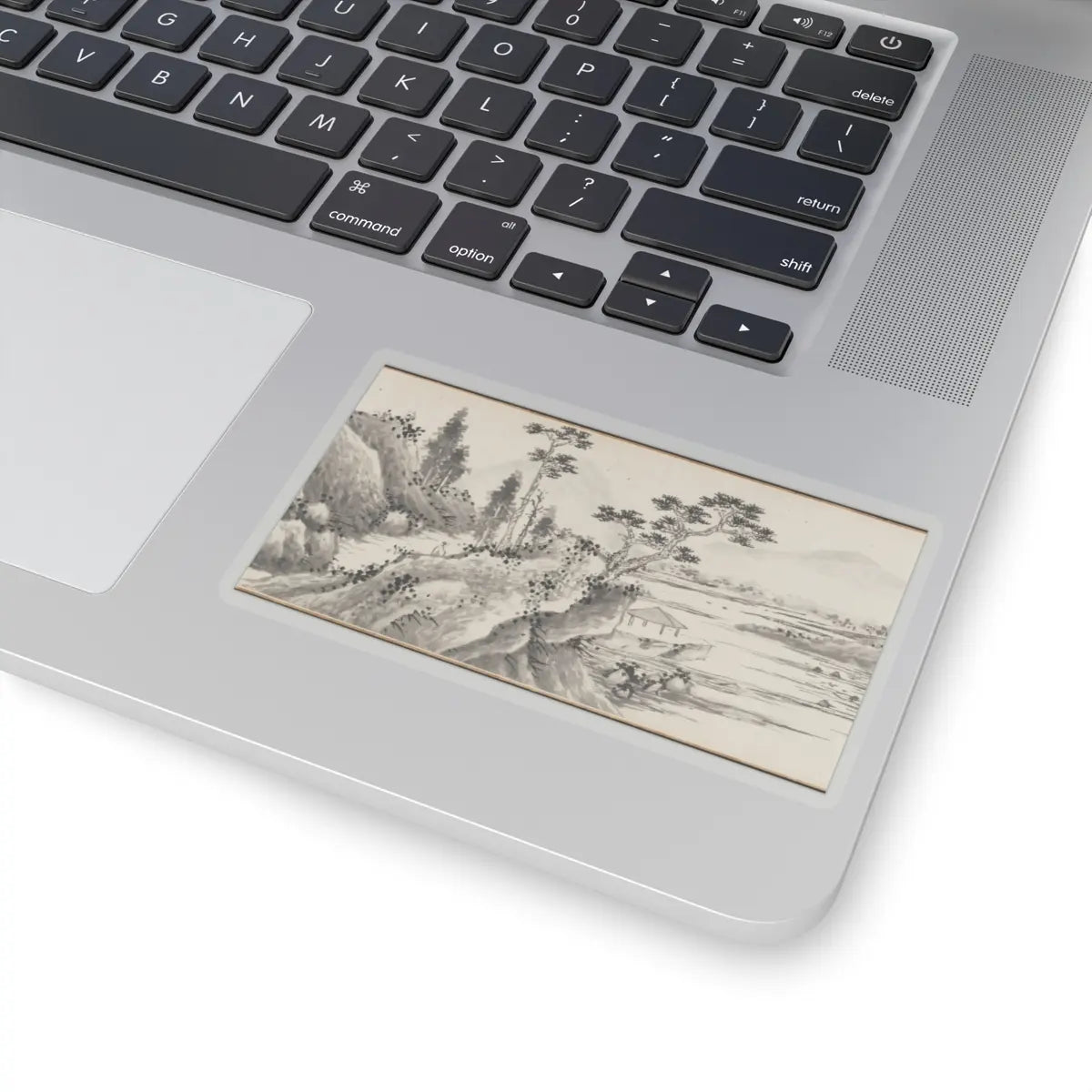 Shen Zhou - Joint Landscape - ca. 1509 and 1546 v29 - STICKER Vinyl Kiss-Cut Decal