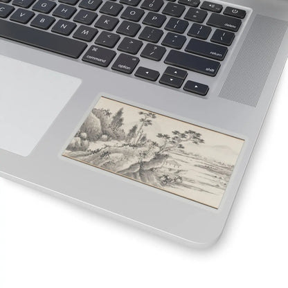 Shen Zhou - Joint Landscape - ca. 1509 and 1546 v29 - STICKER Vinyl Kiss-Cut Decal