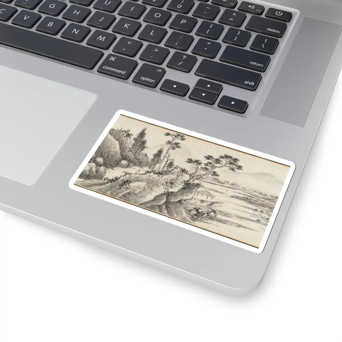 Shen Zhou - Joint Landscape - ca. 1509 and 1546 v29 - STICKER Vinyl Kiss-Cut Decal