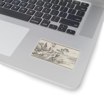 Shen Zhou - Joint Landscape - ca. 1509 and 1546 v29 - STICKER Vinyl Kiss-Cut Decal