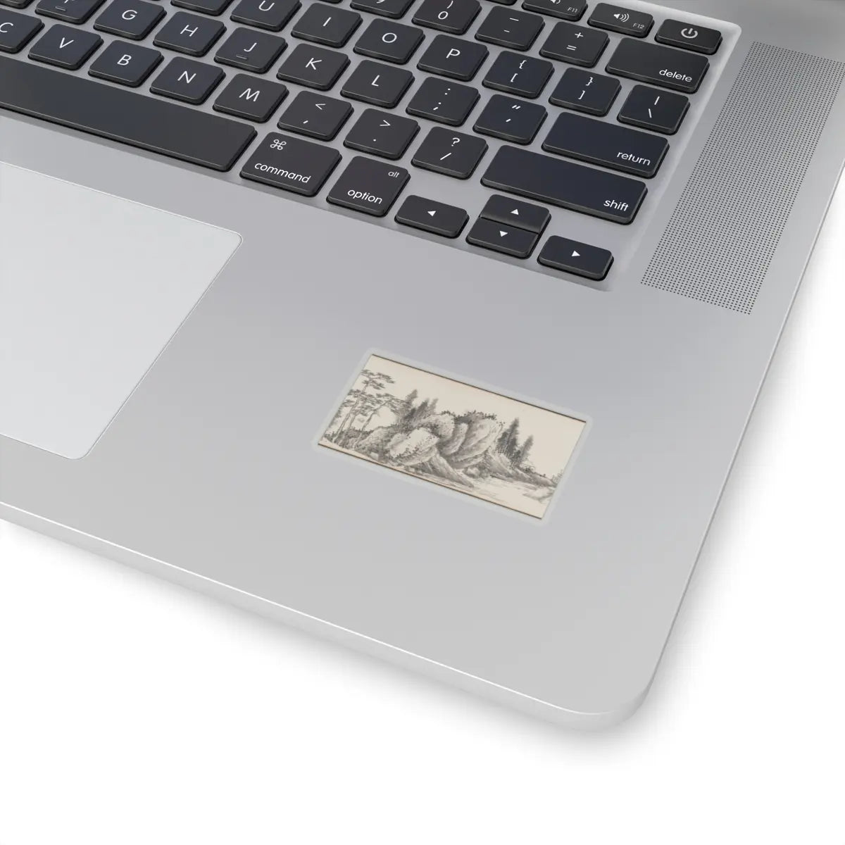 Shen Zhou - Joint Landscape - ca. 1509 and 1546 v32 - STICKER Vinyl Kiss-Cut Decal
